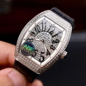 Đồng Hồ Franck Muller V32 Chế Tác Màu Đen Máy Pin Nhà Máy ABF 36mm (2)
