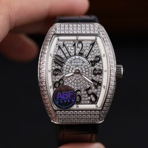 Đồng Hồ Franck Muller V32 Chế Tác Màu Đen Máy Pin Nhà Máy ABF 36mm (2)