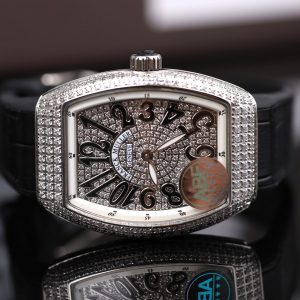 Đồng Hồ Franck Muller V32 Chế Tác Màu Đen Máy Pin Nhà Máy ABF 36mm (2)