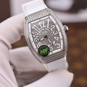 Đồng Hồ Franck Muller V32 Chế Tác Màu Trắng Máy Pin Nhà Máy ABF 36mm (2)