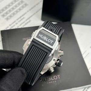 Đồng Hồ Hublot Big Bang Unico Chế Tác Vỏ Titanium Viền Gốm Đen Nhà Máy BBR 42mm (2)
