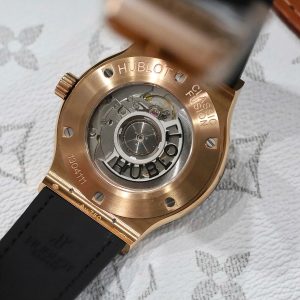 Đồng Hồ Hublot Classic Fusion King Gold Mặt Xám Chế Tác 85 Grams Xưởng JJZ 42mm (2)