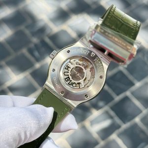Đồng Hồ Hublot Classic Fusion Titanium Chế Tác Màu Xanh Lá Cây Nặng 85 Grams Xưởng JJZ 42mm (2)