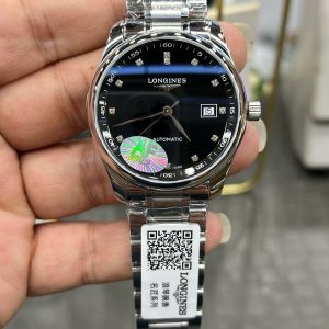 Đồng Hồ Longines Master Collection Replica 11 Mặt Đen Máy Cơ Thụy Sỹ 38 (2)