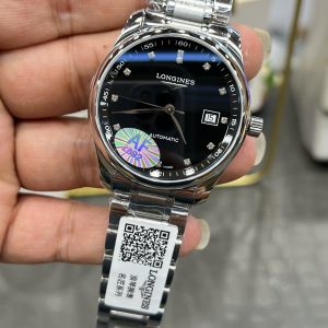 Đồng Hồ Longines Master Collection Replica 11 Mặt Đen Máy Cơ Thụy Sỹ 38 (2)