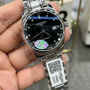 Đồng Hồ Longines Master Collection Replica 11 Mặt Đen Máy Cơ Thụy Sỹ 38 (2)