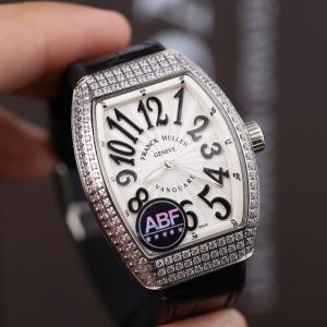 Đồng Hồ Nữ Franck Muller V32 Rep 11 Màu Đen Đính Full Đá Nhà Máy ABF 36mm (2)