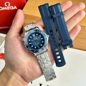 Đồng Hồ Omega Chế Tác Seamaster Diver 300M Summer Blue Máy Cơ Thụy Sỹ Nhà Máy VS 42mm (2)