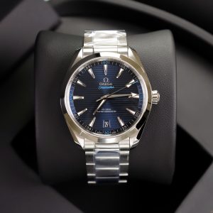 Đồng Hồ Omega Seamaster Aqua Terra Replica 11 Mặt Xanh Dương Dây Kim Loại Xưởng VS 41mm (2)