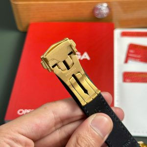 Đồng Hồ Omega SpeedMaster MoonWatch Chế Tác Mặt Xanh Lá Cây Dây Da Xưởng OM 42mm (2)