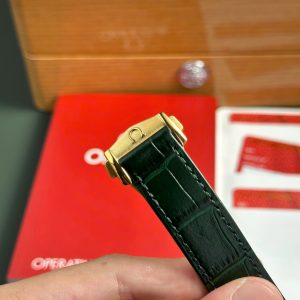 Đồng Hồ Omega SpeedMaster MoonWatch Chế Tác Mặt Xanh Lá Cây Dây Da Xưởng OM 42mm (2)