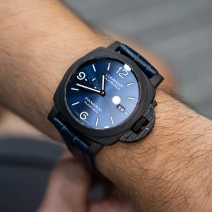Đồng Hồ Panerai Chế Tác Luminot Marina PAM1664 Vỏ Carbon Dây Da Xưởng VS 44mm (1)