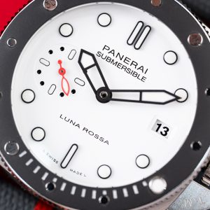 Đồng Hồ Panerai Submersible Luna Rossa PAM1579 Chế Tác Mặt Trắng Máy Cơ Thụy Sỹ VSF 42mm (1)