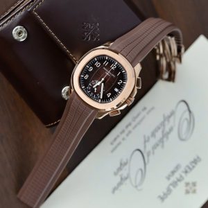 Đồng Hồ Patek Philippe Aquanaut 5968G Chế Tác Màu Nâu Dây Cao Su 42 (2)