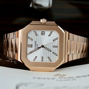 Đồng Hồ Patek Philippe Cubitus 5821 Chế Tác Mặt Trắng Máy Cơ Thụy Sỹ 45mm (2)