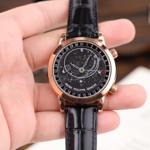Đồng Hồ Patek Philippe Replica 11 Grand Complications 6102R Mạ Vàng Hồng Dây Da 44mm (2)