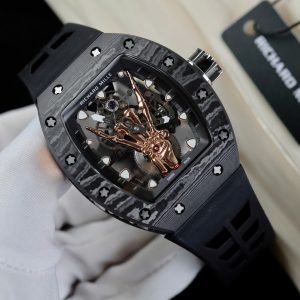 Đồng Hồ Richard Mille Chế Tác RM66 Flying Tourbillon Vỏ Carbon Dây Cao Su 42.7×49 (2)