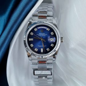 Đồng Hồ Rolex Chế Tác Day-Date 128239 Mặt Xanh Ombre Trọng Lượng ~157 Gram Xưởng QF 36mm (2)