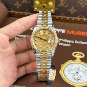 Đồng Hồ Rolex DateJust 126231 Chế Tác Mặt Số Xếp Gạch Dây Đeo Jubilee VSF 36mm (2)