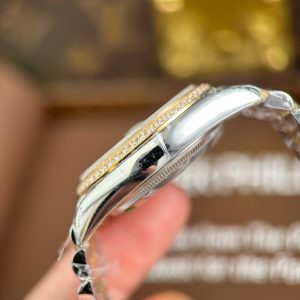 Đồng Hồ Rolex DateJust 126231 Chế Tác Mặt Số Xếp Gạch Viền Đính Đá VSF 36mm (2)