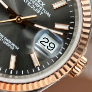 Đồng Hồ Rolex DateJust 126231 Chế Tác Mặt Xám Cọc Số Da Quang Nhà Máy VS 36mm (2)