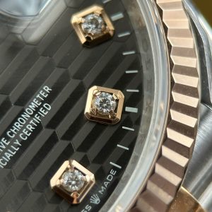 Đồng Hồ Rolex DateJust 126231 Chế Tác Mặt Xám Họa Tiết Nếp Gấp Nhà Máy VS 36mm (2)