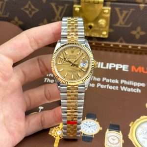 Đồng Hồ Rolex DateJust 126233 Chế Tác Mặt Lá Cây Nhiệt Đới Cọc Số Dạ Quang VSF 36mm (2)