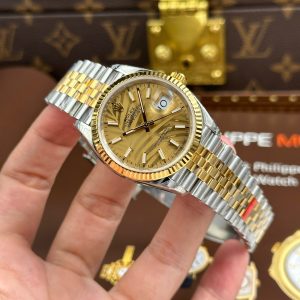 Đồng Hồ Rolex DateJust 126233 Chế Tác Mặt Lá Cây Nhiệt Đới Cọc Số Dạ Quang VSF 36mm (2)