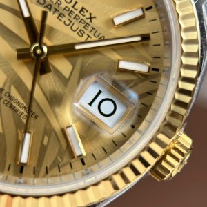 Đồng Hồ Rolex DateJust 126233 Chế Tác Mặt Lá Cây Nhiệt Đới Cọc Số Dạ Quang VSF 36mm (2)