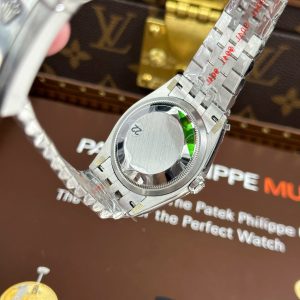 Đồng Hồ Rolex DateJust 126234 Chế Tác Mặt Xanh Họa Tiết Lá Cây Cọc Số Đá VSF 36mm (2)