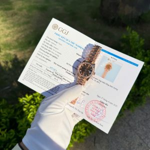 Đồng Hồ Rolex DateJust Mặt Nâu Chế Tác Phủ Vàng Hồng 18K Xưởng GM 31mm (2)