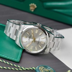 Đồng Hồ Rolex Oyster Perpetual Chế Tác Mặt Bạc Máy Cơ Thụy Sỹ Nhà Máy VS 41mm (2)