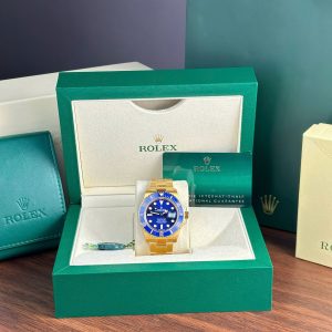 Đồng Hồ Rolex Submariner 126618LB Chế Tác Mạ Vàng Mặt Xanh Dương Nhà Máy VS 41mm (2)