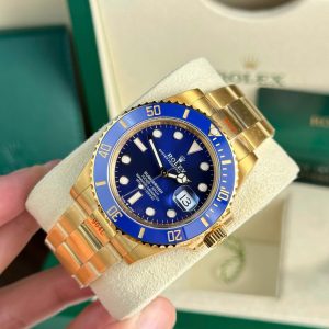 Đồng Hồ Rolex Submariner 126618LB Chế Tác Mạ Vàng Mặt Xanh Dương Nhà Máy VS 41mm (2)