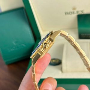 Đồng Hồ Rolex Submariner 126618LB Chế Tác Mạ Vàng Mặt Xanh Dương Nhà Máy VS 41mm (2)