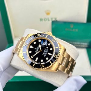 Đồng Hồ Rolex Submariner 126618LN Chế Tác Mạ Vàng Mặt Đen Nhà Máy VS 41mm (2)