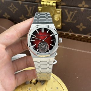 Đồng Hồ Audemars Piguet Chế Tác 11 Royal Oak Selfwinding Flying Tourbillon 26730ST Mặt Số Màu Đỏ Tía 41mm (2)
