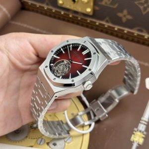 Đồng Hồ Audemars Piguet Chế Tác 11 Royal Oak Selfwinding Flying Tourbillon 26730ST Mặt Số Màu Đỏ Tía 41mm (2)
