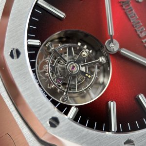 Đồng Hồ Audemars Piguet Chế Tác 11 Royal Oak Selfwinding Flying Tourbillon 26730ST Mặt Số Màu Đỏ Tía 41mm (2)