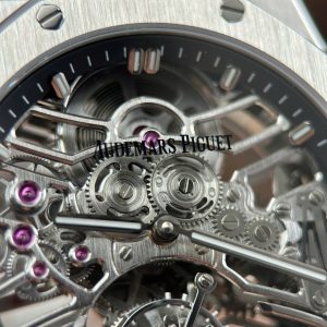 Đồng Hồ Audemars Piguet Chế Tác Royal Oak Tourbillon 26735 Mặt Skeleton Dây Kim Loại 41mm (2)
