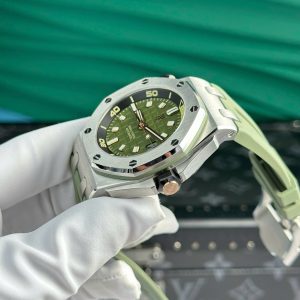 Đồng Hồ Audemars Piguet Rep 11 Royal Oak Offshore 15720ST Màu Xanh Lá Cây Nhà Máy APS 42mm (2)