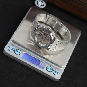 Đồng Hồ Audemars Piguet Royal Oak Jumbo Extra-thin Openworked 16204 Rep 11 Mặt Lộ Cơ Màu Trắng Nhà Máy ZF 39mm (2)