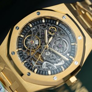 Đồng Hồ Audemars Piguet Royal Oak Openworked 15407 Replica 11 Mạ Vàng Mặt Lộ Cơ Xưởng THB 41mm (2)