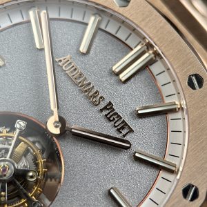 Đồng Hồ Audemars Piguet Royal Oak Selfwinding Flying Tourbillon 26730OR Replica 11 Mạ Vàng Hồng Mặt Xám 41mm (2)