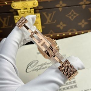 Đồng Hồ Cartier Panthere Nữ Chế Tác Mặt Trắng Máy Pin Thụy Sỹ Xưởng BV 27x36mm (2)