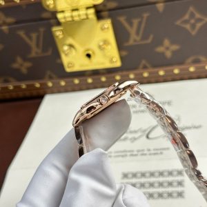 Đồng Hồ Cartier Panthere Nữ Chế Tác Mặt Trắng Máy Pin Thụy Sỹ Xưởng BV 27x36mm (2)