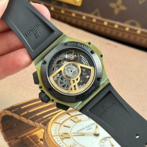 Đồng Hồ Hublot Big Bang Bản Kỉ Niệm 20 Năm Replica 11 Máy Cơ Tự Động Dây Cao Su Xưởng BBA 43mm (2)