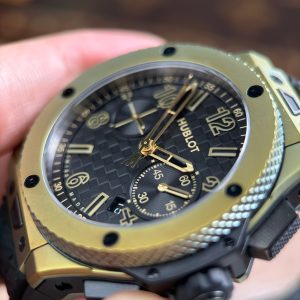Đồng Hồ Hublot Big Bang Bản Kỉ Niệm 20 Năm Replica 11 Máy Cơ Tự Động Dây Cao Su Xưởng BBA 43mm (2)