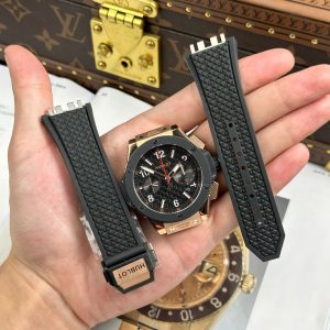 Đồng Hồ Hublot Big Bang King Gold Bản Kỉ Niệm 20 Năm Replica 11 Máy Cơ Tự Động Dây Cao Su Xưởng BBA 43mm (2)
