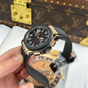 Đồng Hồ Hublot Big Bang King Gold Bản Kỉ Niệm 20 Năm Replica 11 Máy Cơ Tự Động Dây Cao Su Xưởng BBA 43mm (2)
